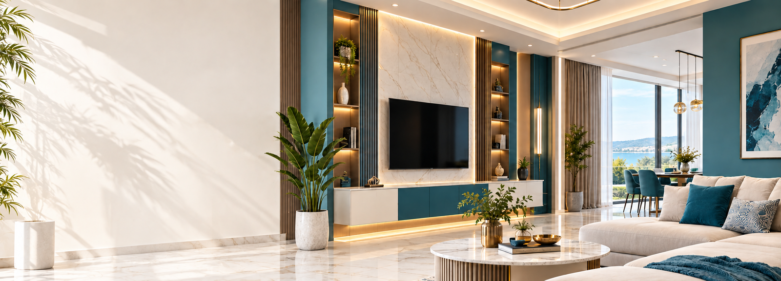 PVC Interior Kolkata modern living room interior design