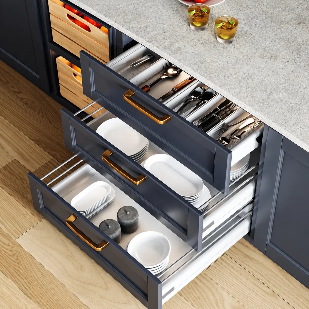 PVC kitchen accessories and interior solutions